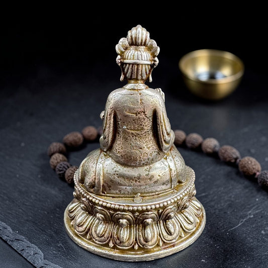 Samantabhadra Buddha Figure for Shrine Shelf Display detail view 1