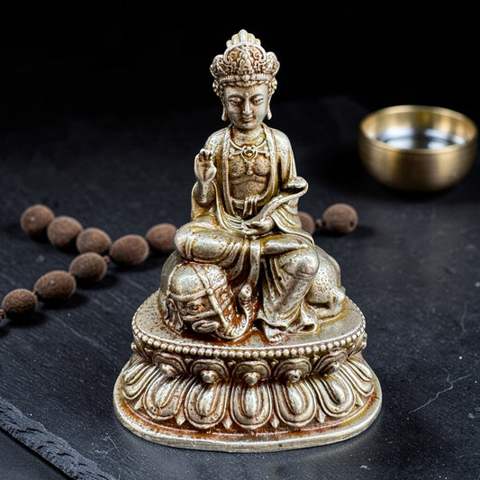 Samantabhadra Buddha Figure for Shrine Shelf Display