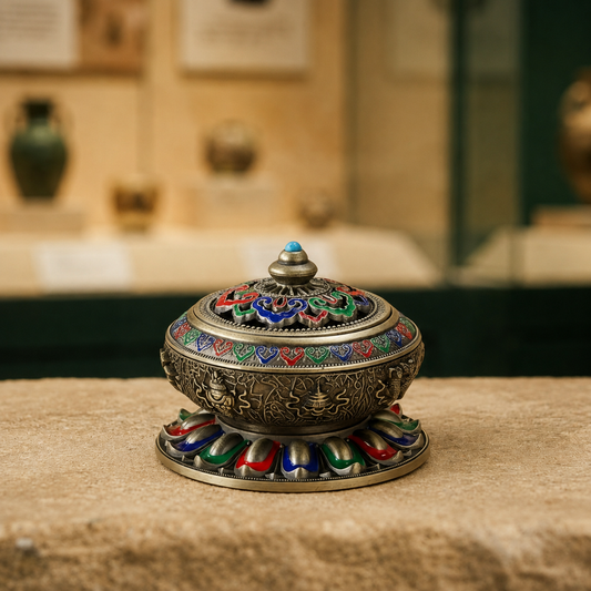 Tibetan Incense Burner Bowl | Altar Meditation Censer