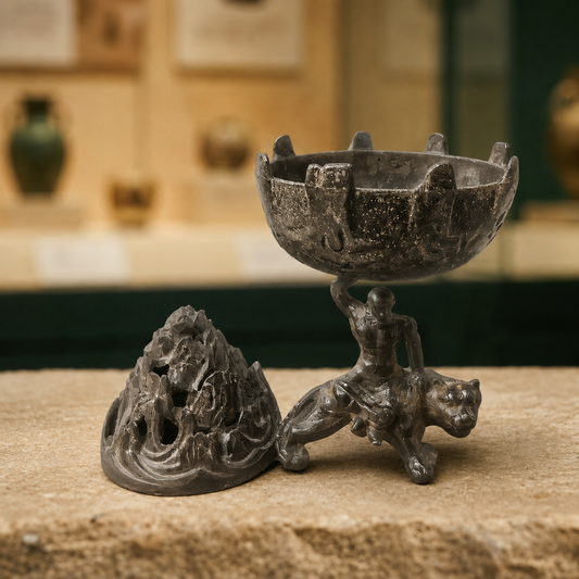 Tiger Tripod Censer | Tibetan Altar Bronze Burner