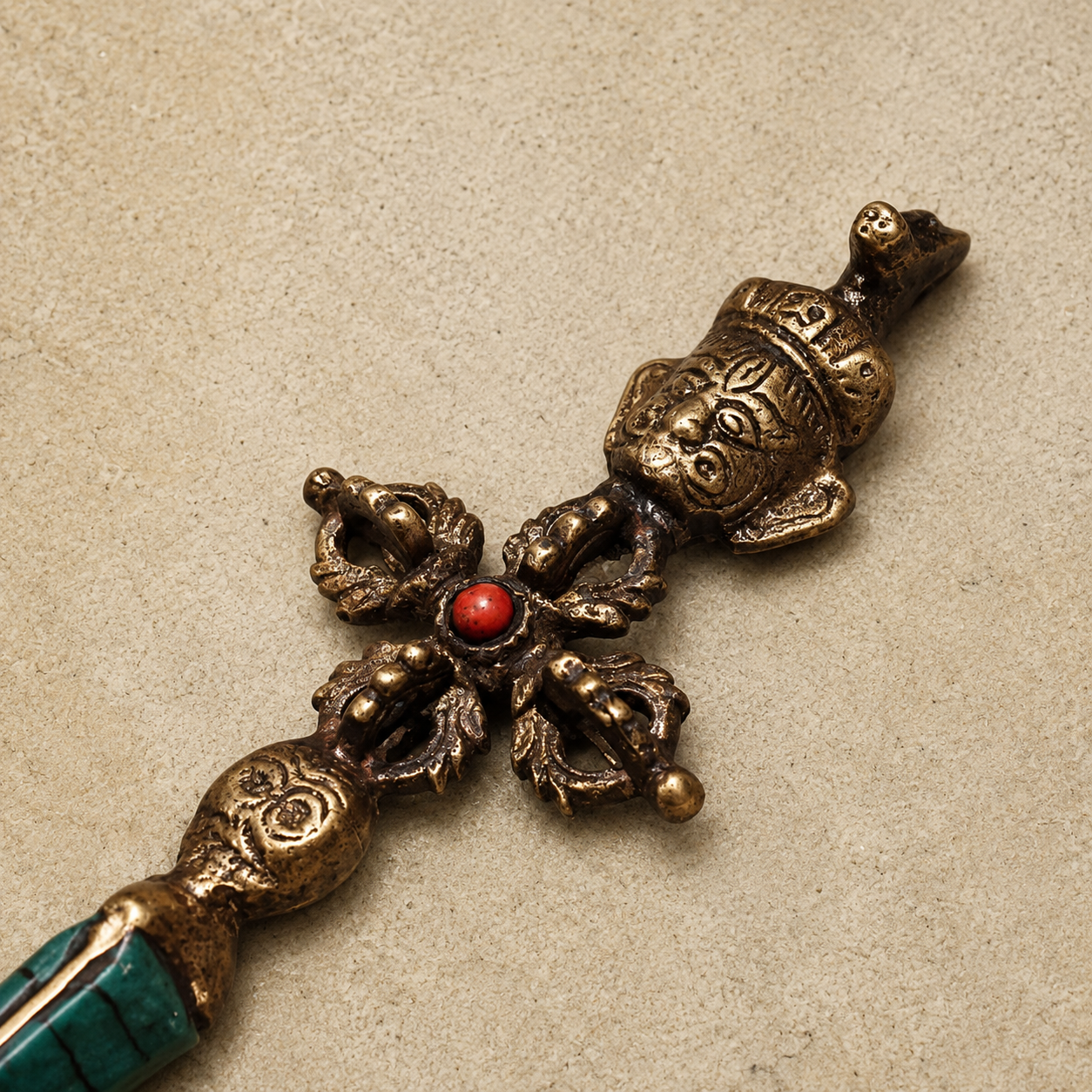 Hayagriva Phurba Dagger | Turquoise Vajra Kila