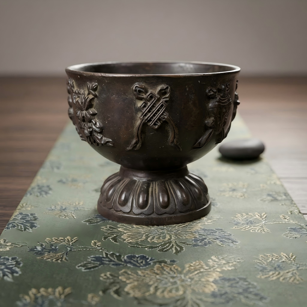 Tibetan Eight Auspicious Offering Cup