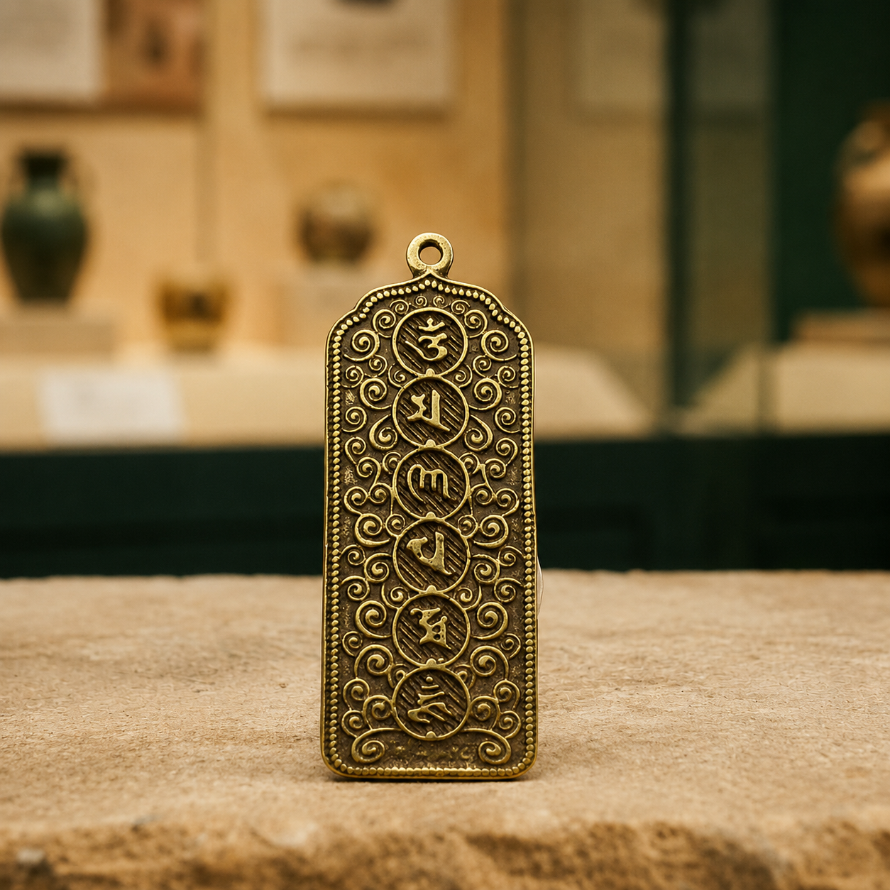 Shakyamuni Pendant | Tibetan Buddhist Brass Amulet