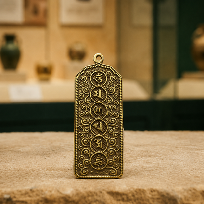 Shakyamuni Pendant | Tibetan Buddhist Brass Amulet