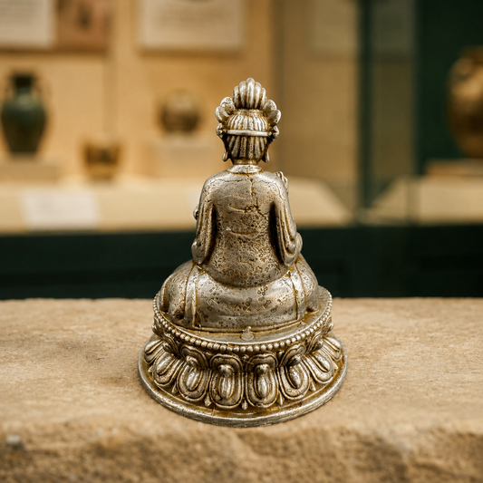Meteoric Iron Samantabhadra | Tibetan Altar Statue