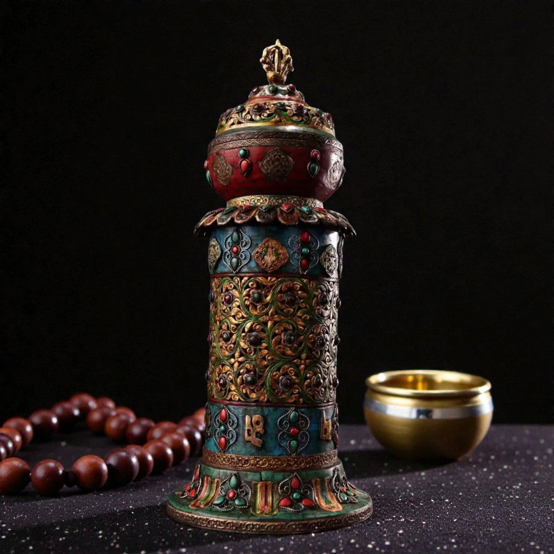 Tibetan Copper Incense Burner size reference
