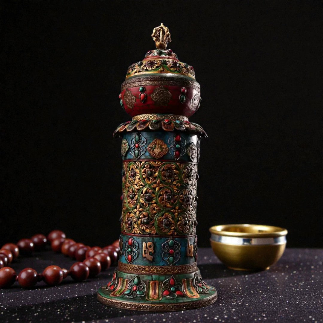 Tibetan Copper Incense Burner size reference