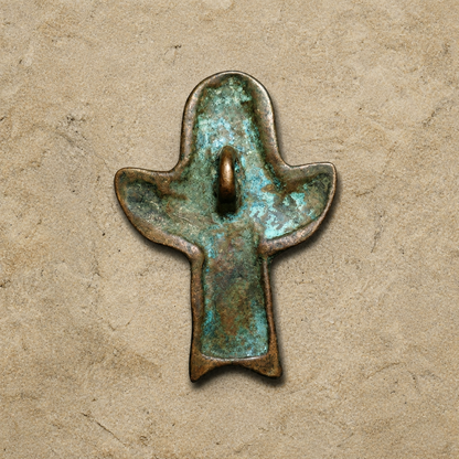 Tibetan Bronze Garuda Amulet Pendant | Buddhist Guardian Charm