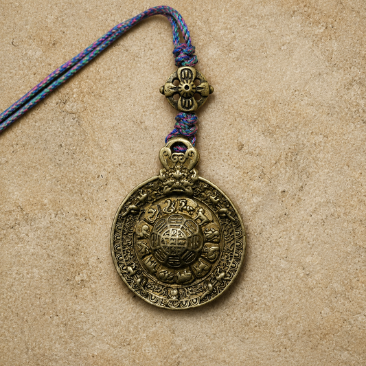 Guanyin Pendant & Tibetan Mantra Amulet Set
