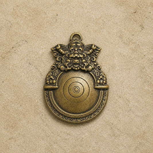 Manjushri Pendant | Tibetan Nine Palace Copper Amulet