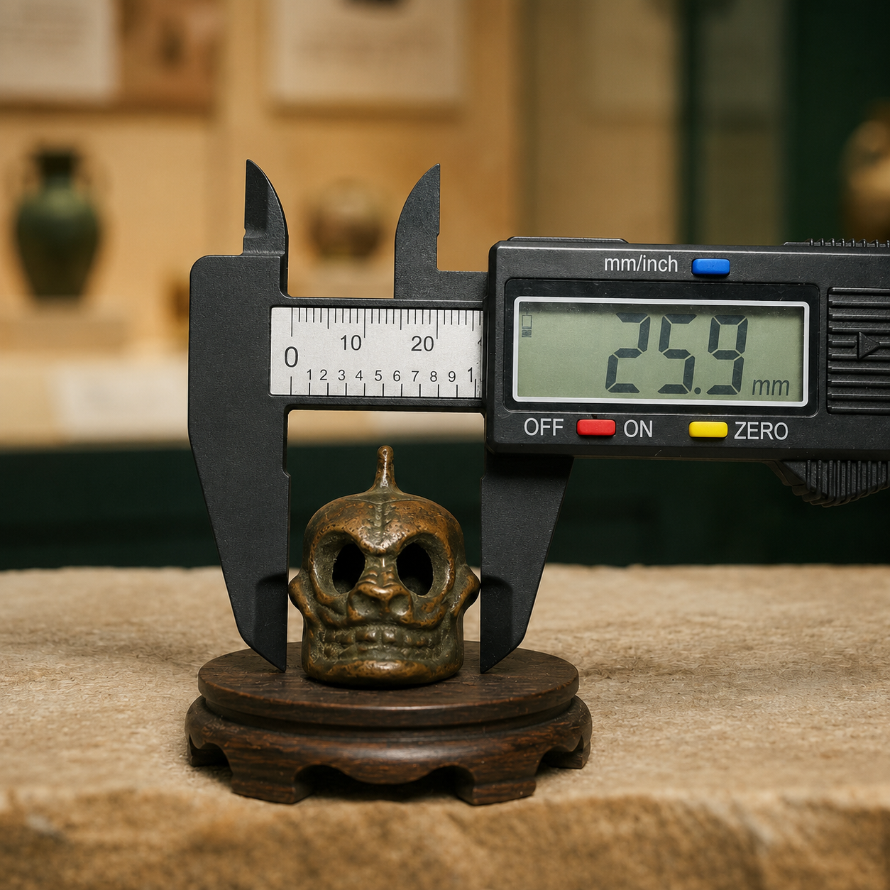 Chitipati Skull Mask Pendant | Tibetan Vintage Amulet