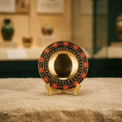 Tantric Melong Mirror | Tibetan Alloy Altar Blessing