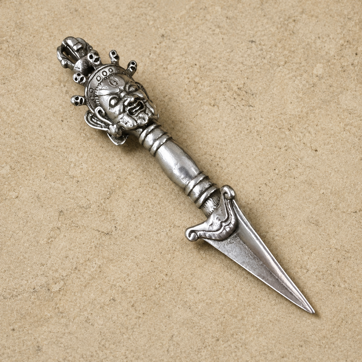 Sky Iron Vajra Kila | Tibetan Phurpa Altar Pendant