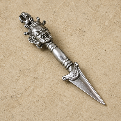 Sky Iron Vajra Kila | Tibetan Phurpa Altar Pendant
