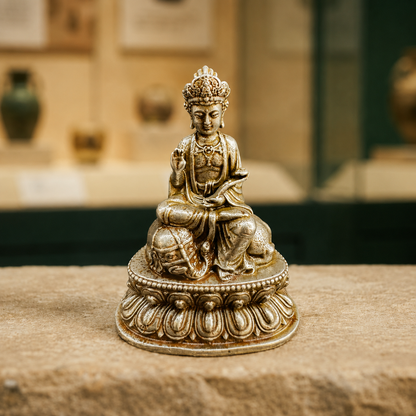 Meteoric Iron Samantabhadra | Tibetan Altar Statue
