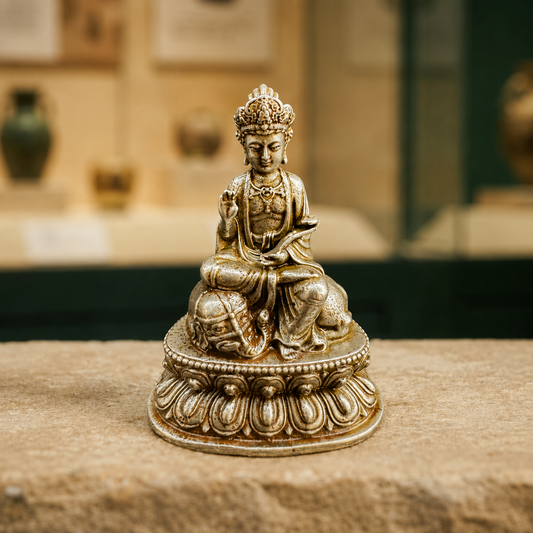 Meteoric Iron Samantabhadra | Tibetan Altar Statue