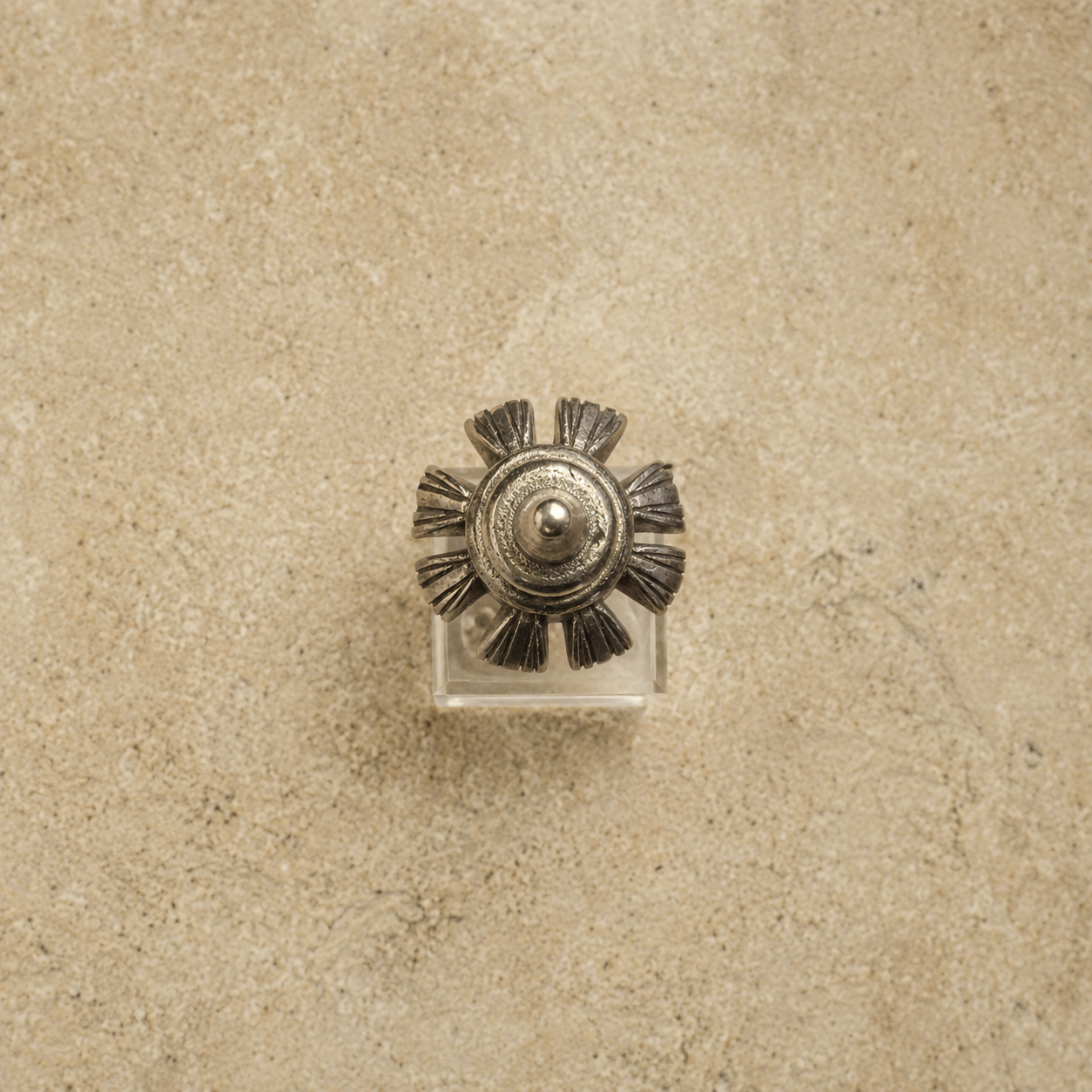 Tibetan Vajra, White Copper Ritual Tool
