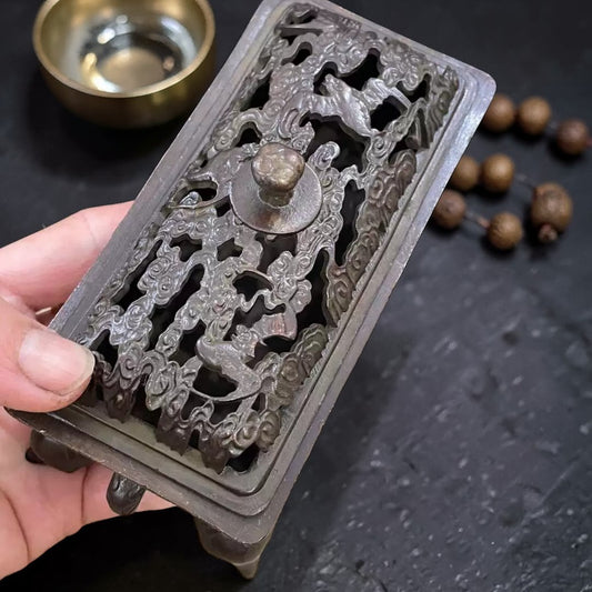 Primary product image of Tibetan Copper Elephant Incense Burner - Tea Table Decor