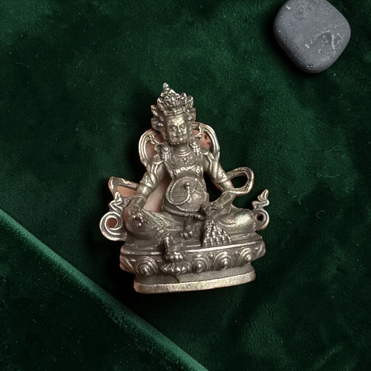 Closer view of Small Jambhala Buddha Statue, Shrine Decor