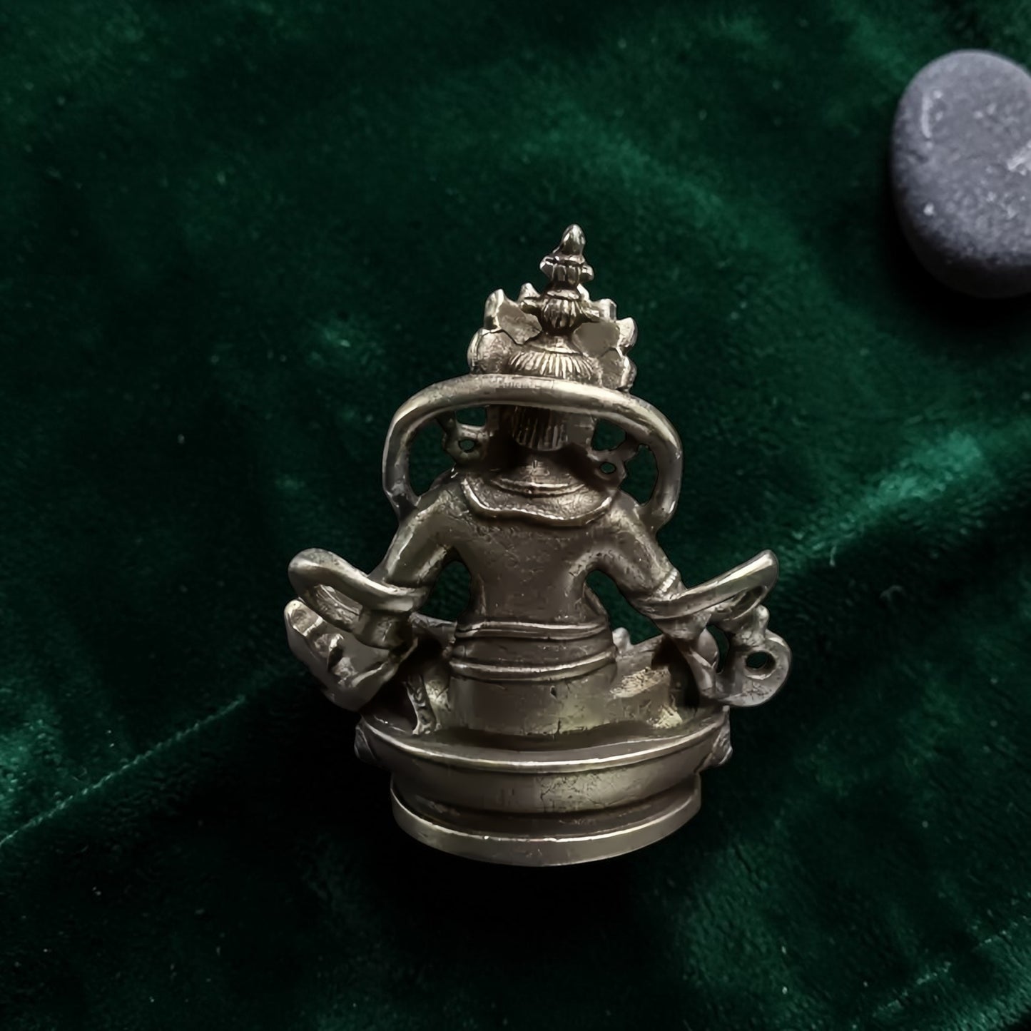 Close detail of Small Jambhala Buddha Statue, Shrine Decor
