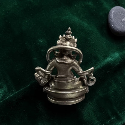 Close detail of Small Jambhala Buddha Statue, Shrine Decor
