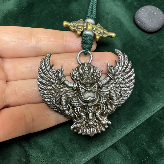 Primary product image of Garuda Pendant, Meteoric Iron Amulet Charm