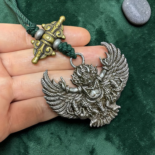 Garuda Pendant, Meteoric Iron Amulet Charm gallery view 1