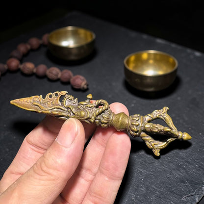 Dragon Pendant, Copper Amulet Charm reference image 4